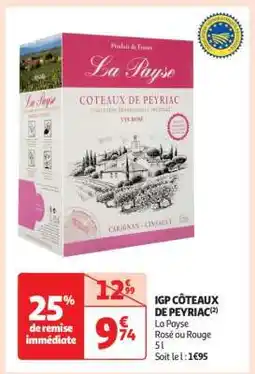 Auchan Igp Côteaux De Peyriac offre