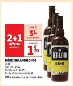 Auchan BIÈRE JENLAIN BLONDE offre