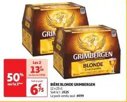 Auchan Bière blonde grimbergen offre