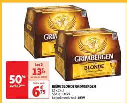 Auchan Bière Blonde Grimbergen offre