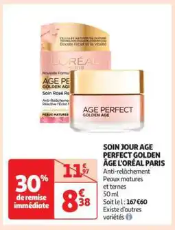 Auchan SOIN JOUR AGE PERFECT GOLDEN ÂGE L'ORÉAL PARIS offre