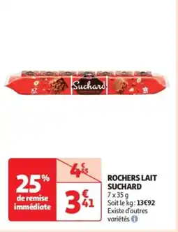 Auchan Rochers lait suchard offre