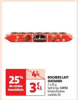 Auchan Rochers Lait Suchard offre