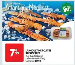 Auchan Langoustines Cuites Réfrigérées offre