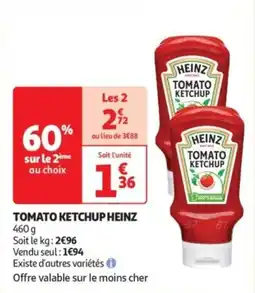 Auchan Tomato ketchup heinz offre