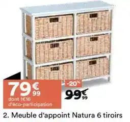 BUT Meuble d'appoint natura 6 tiroirs offre