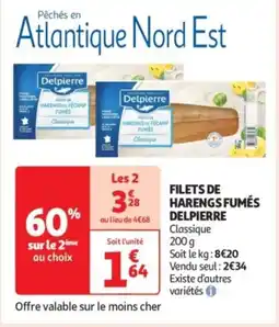 Auchan Filets de harengs fumés delpierre offre