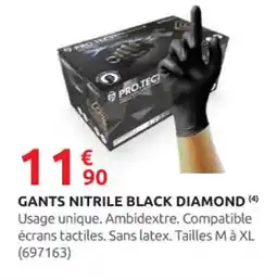 Rural Master Gants nitrile black diamond offre