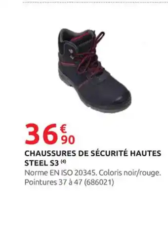 Rural Master Chaussures de sécurité hautes steel s3 offre