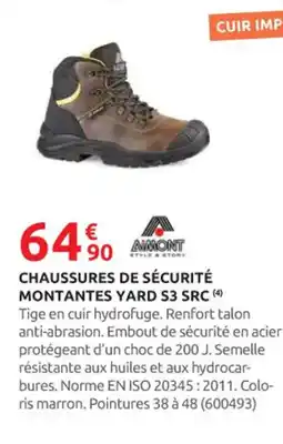 Rural Master AIMONT Chaussures de sécurité montantes yard s3 src offre