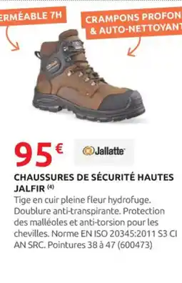Rural Master JALLATTE Chaussures de sécurité hautes jalfir offre