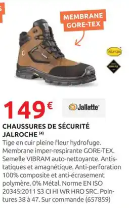 Rural Master JALLATTE Chaussures de sécurité jalroche offre