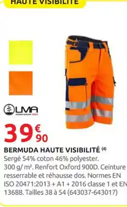 Rural Master LMA Bermuda haute visibilité offre