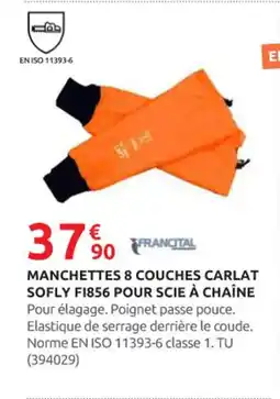 Rural Master Manchettes 8 couches carlat sofly fi856 pour scie à chaîne offre