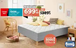 BUT Ensemble matelas sommier trendy offre