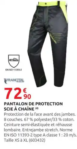 Rural Master FRANCITAL Pantalon de protection scie à chaîne offre