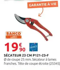 Rural Master BAHCO Sécateur 23 cm p121-23-f offre