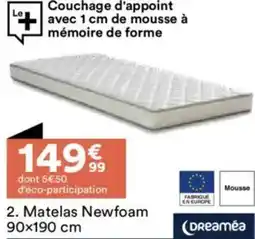 BUT Matelas Newfoam offre