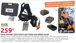 Rural Master NEX Pack coffret sécateur à batterie pro-séries e430s offre