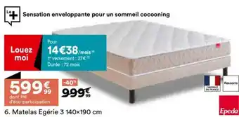 BUT Matelas egérie 3 offre
