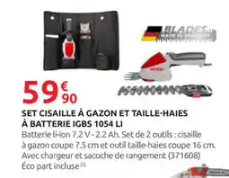 Rural Master BLADES Set cisaille à gazon et taille-haies à batterie igbs 1054 li offre