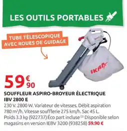 Rural Master IKRA Souffleur aspiro-broyeur électrique ibv 2800 e offre
