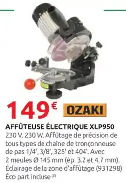 Rural Master OZAKI Affûteuse électrique xlp950 offre