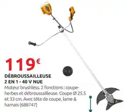 Rural Master INCCO Débroussailleuse 2 en 1-40 v nue offre