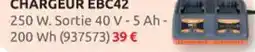 Rural Master Chargeur ebc20 100 w. sortie 40 v-2 ah- 80 wh (937572) 21 € chargeur ebc42 offre