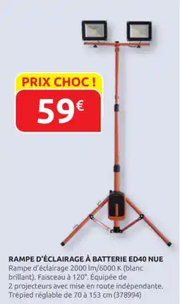 Rural Master Rampe d'éclairage à batterie ed40 nue offre