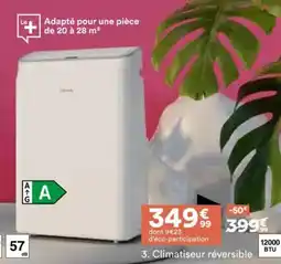 BUT Climatiseur réversible vedette v12kr2h/h-w offre