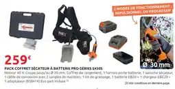 Rural Master Pack coffret sécateur à batterie pro-séries e430s offre