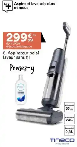BUT Aspirateur balai laveur sans fil offre