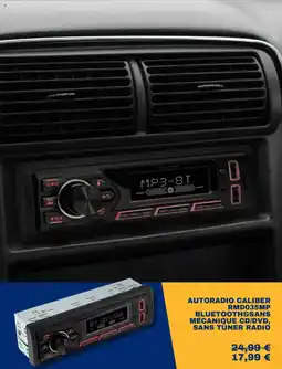Norauto Autoradio caliber rmd035mp bluetooth&sans mécanique cd dvd, sans tuner radio offre