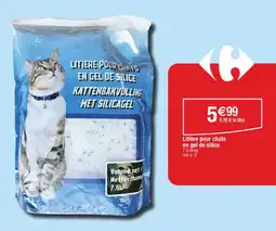 Cora x Carrefour Litiere pour chats en gel de silice offre