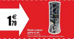 Cora x Carrefour Moulin à épices poivre et sel offre