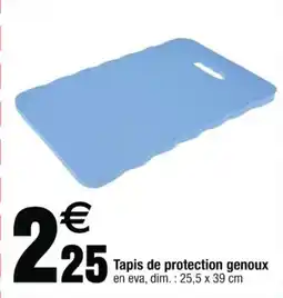 Cora x Carrefour Tapis de protection genoux offre