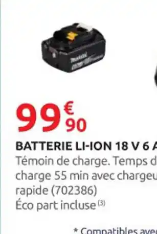 Rural Master Batterie li-ion 18 v 6 ah offre