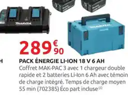 Rural Master Pack énergie li-ion 18 v 6 ah offre