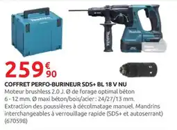 Rural Master Coffret perfo-burineur sds+ bl 18 v nu offre