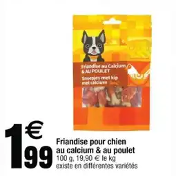 Cora x Carrefour Friandise pour chien au calcium & au poulet offre