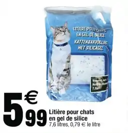 Cora x Carrefour Litière pour chats en gel de silice offre