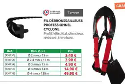 Rural Master Fil débroussailleuse professionnel cyclone offre