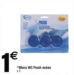 Cora x Carrefour Blocs wc fresh océan offre
