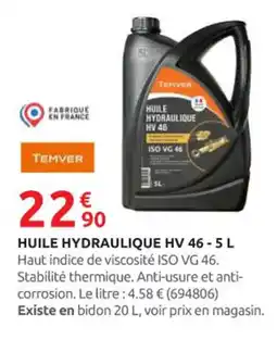 Rural Master TEMVER Huile hydraulique hv 46 - offre