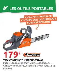 Rural Master Tronçonneuse thermique gsh 400 offre