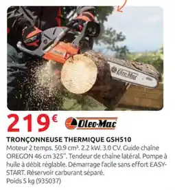 Rural Master Tronçonneuse thermique gsh510 offre