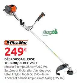 Rural Master Débroussailleuse thermique bch 250t offre