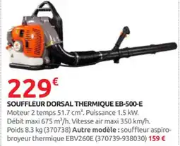 Rural Master Souffleur dorsal thermique eb-500-e offre