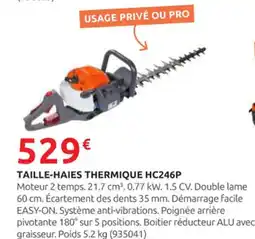 Rural Master Taille-haies thermique hc246p offre